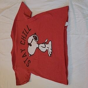💥Peanuts Boys Size XS Red Short Sleeve Shirt Top